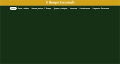 Desktop Screenshot of bosqueencantado.net